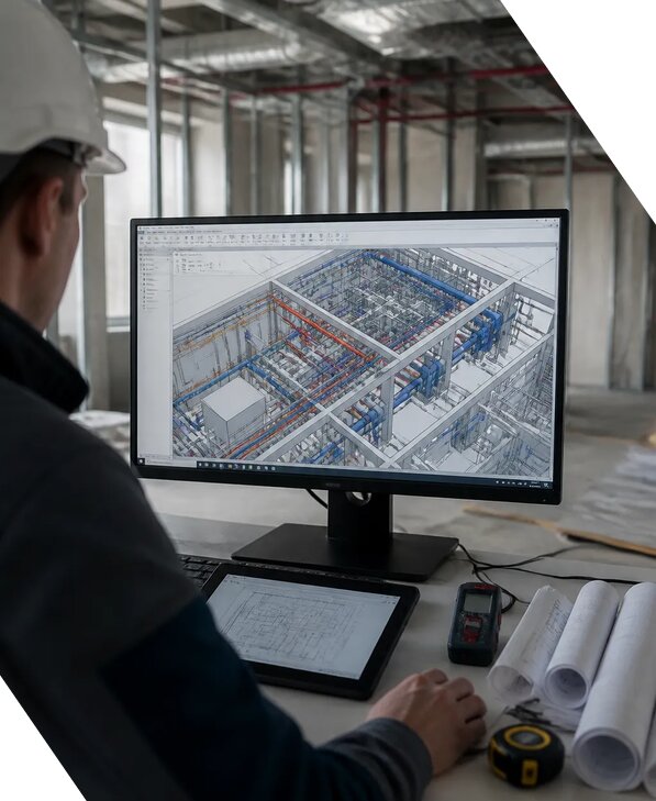 Создание BIM модели инженерных сетей для объектов в Смоленске